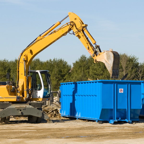 are there any restrictions on where a residential dumpster can be placed in Dorris California